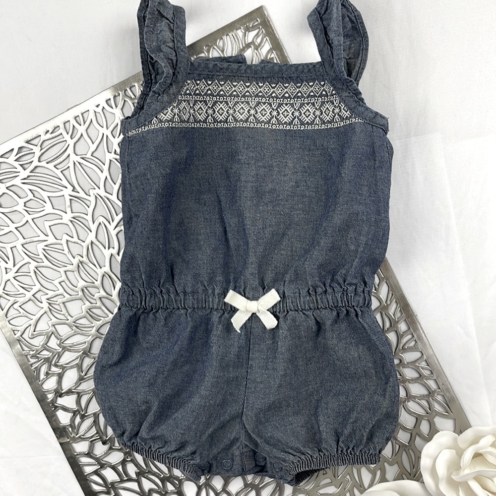 Carter’s Onesie/Romper Blue Jean Material Size 9 Months